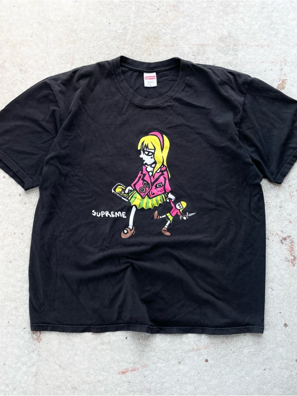 Black Supreme Suzie Switchblade SS19 Streetwear tee